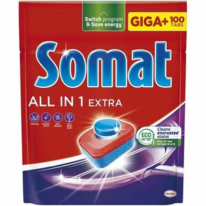 Detergent pentru masina de spalat vase Somat All in One Extra, 100 spalari imagine