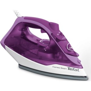 Fier de calcat Tefal Express Steam FV2836E0, 2400W, jet de abur 165 g/min, abur variabil 0-35 g/min, 270 ml, violet imagine