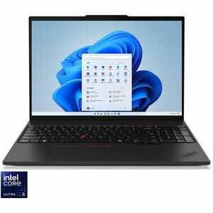 Laptop Lenovo 16'' ThinkPad T16 Gen 3, WUXGA IPS, Procesor Intel® Core™ Ultra 5 125U (12M Cache, up to 4.30 GHz), 16GB DDR5, 512GB SSD, Intel Graphics, Win 11 Pro, Black imagine