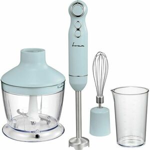 Mixer vertical Fram FHBL-RAC1200BL, 1200W, viteza variabila, functie Turbo, motor DC, capacitate tocator: 500 ml, capacitate cana de mixare: 600 ml, Bleu imagine