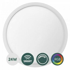 Plafoniera LED Smart Samus SLP420-2880LM-24W-3000/4000/6500K+RGB+DIMMER, 24 W, 2880 LM, Clasa energetica E, Durata de viata 25000h, Functie RGB, Alb imagine