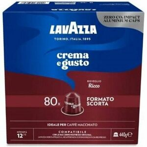 Cafea capsule Lavazza Crema e Gusto Ricco, compatibile Nespresso, 80 x 5.5g imagine