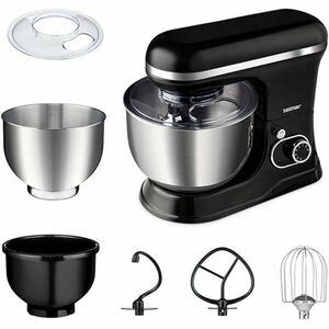 Mixer planetar Zelmer ZKR1355, 1200 W, 6 viteze , 2 boluri de 4, 5 l si 5 l, negru imagine