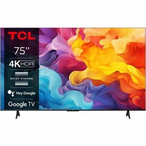 Televizor LED TCL 75V6B, 190 cm, 4K, Google TV, Amazon Alexa, Clasa E imagine