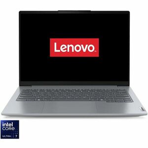 Laptop Lenovo ThinkBook 14 G7 IML cu procesor Intel® Core™ Ultra 7 155U pana la 4.8 GHz, 14, WUXGA, IPS, 16GB DDR5, 512GB SSD, Intel® Graphics, No OS, Arctic Grey imagine