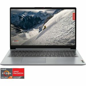 Laptop Lenovo IdeaPad 1 15ALC7 cu procesor AMD Ryzen™ 7 5700U pana la 4.3GHz, 15.6, Full HD, 8GB DDR4, 512GB SSD, AMD Radeon™ Graphics, No OS, Cloud Grey imagine