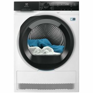 Uscator de rufe Electrolux EW8D495MC, Pompa de caldura, 8 kg, Clasa A+++, SteamCare+Sensicare+senzori 3DSense, Motor Inverter, Iluminare tambur, Usa reversibila, Alb imagine