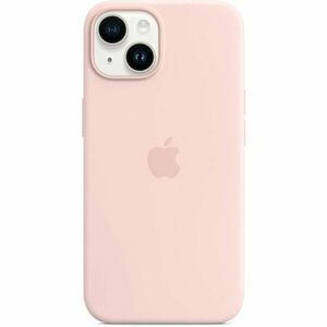 Husa de protectie Apple Silicone Case with MagSafe pentru iPhone 14, Chalk Pink imagine