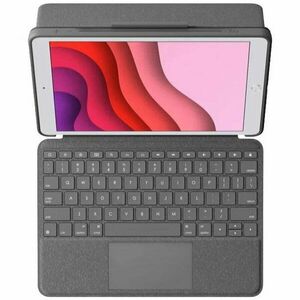 Husa Logitech Combo Touch cu tastatura si trackpad detasabile pentru iPad 7, 8, 9, iPad Air 3 si iPad Pro 10, 5, UK, Grafit imagine