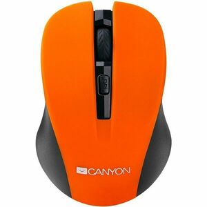 Mouse wireless optical 800/1000/1200 dpi, 4 btn, USB, power saving button, Orange imagine