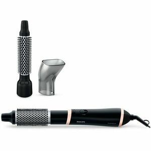 Perie cu aer cald Essential Care Airstyler HP8661/00, 800 W, 3 accesorii, negru imagine