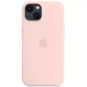 Husa de protectie Apple Silicone Case with MagSafe pentru iPhone 13, Chalk Pink imagine