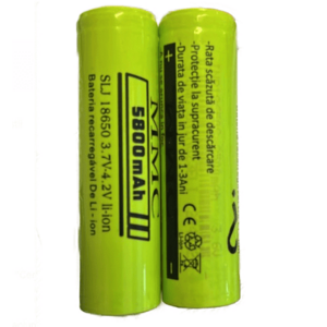 Set 2 Acumulatori VERDE DESCHIS Li-Ion ART 18650 2200 mAh 3.7V FARA varf imagine