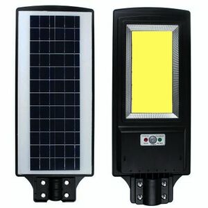 Lampa Stradala 400W 936 Led COB SOLARA Cu panou solar Senzor de Lumina Telecomanda imagine