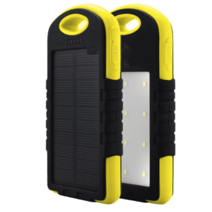 Baterie externa solara portabila 8000mAh cu 2 USB si Lanterna LED imagine