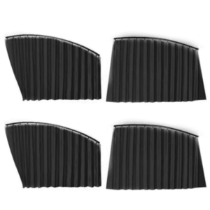 Set 4 parasolare retractabile auto geamuri laterale fata-spate NEGRE imagine