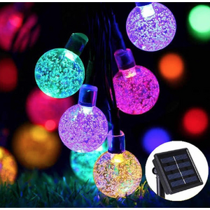 Ghirlanda Solara 20 GLOBULETE RGB 2.5m Lumina MULTICOLORA de Exterior imagine