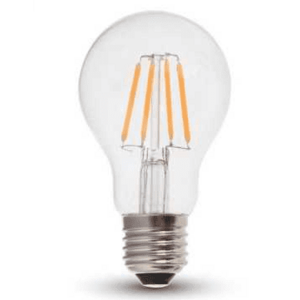 Bec LED filament 4W E27 A60 Alb cald dimabil imagine