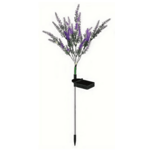 Lampa solara de gradina model LAVANDA H2 cu flori mov imagine