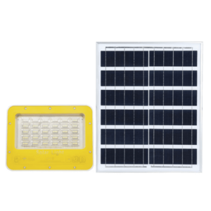 Proiector solar 200W GALBEN cu indicator de incarcare si telecomanda imagine