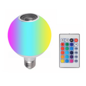 Bec Muzical cu Bluetooth control prin telecomanda 12 W E27 LED RGB HX 007 imagine