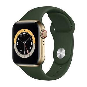 Apple Watch Series 6 2020, GPS + Cellular, Stainless Steel 40mm N/A Gold Foarte bun imagine