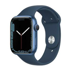 Apple Watch Series 7 2021, GPS, Aluminium 41mm N/A Blue Foarte bun imagine