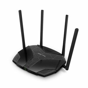 Router wireless Dual-Band Mercusys AX3000 MR80X, 2.4-5 GHz, Wi-Fi 6, 3000 Mbps, 4 porturi imagine