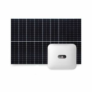 Sistem fotovoltaic 3 kW, invertor trifazat On Grid WiFi si 7 panouri Canadian Solar, 120 celule, 460 W imagine