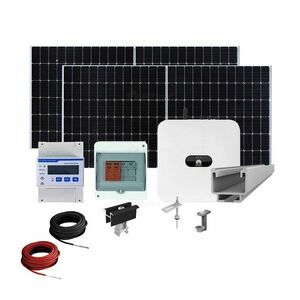 Sistem fotovoltaic complet 8 kW, invertor trifazat On Grid WiFi si 18 panouri Canadian Solar, 120 celule, 460 W, pe structura de metal imagine