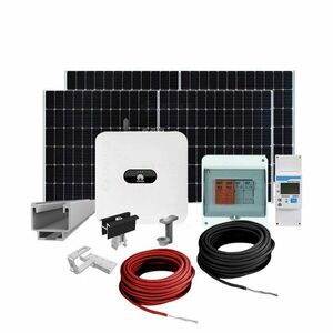 Sistem fotovoltaic complet 3 kW, invertor monofazat Hibrid si 7 panouri Canadian Solar, 120 celule, 460 W, montare pe acoperis din tigla imagine