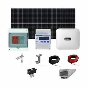 Sistem fotovoltaic complet 6 kW, invertor trifazat On Grid WiFi si 14 panouri Canadian Solar, 120 celule, 460 W, pe structura de metal imagine