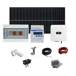 Sistem fotovoltaic complet 6 kW, invertor monofazat hibrid WiFi si 14 panouri Canadian Solar, 120 celule, 460 W, pe acoperis din tigla imagine