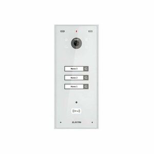 Post video exterior pentru videointerfon Electra VPH.03S03.ELWTL, 3 familii, montaj aparent, alb imagine