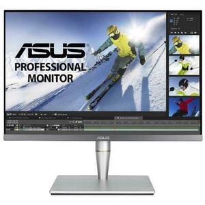 Monitor IPS LED ASUS 24.1inch PA24AC, WUXGA (1920 x 1200), HDMI, DisplayPort, Pivot, Boxe, 5 ms (Argintiu) imagine