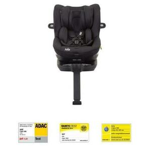 Scaun auto Joie i-Spin 360° Coal, nastere-105 cm, 0-19 kg, 0-4 ani, Testat ADAC, baza isofix inclusa (Negru) imagine