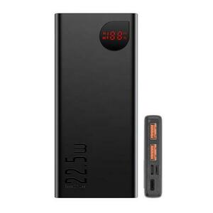 Acumulator extern Baseus Adaman Metal, 10000 mAh, 22.5W, MicroUSB, USB, USB-C (Negru) imagine