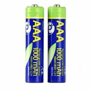 Acumulator Gembird AAA (R3), 1.2V NiMH 1000mAh, 2 buc., EG-BA-AAA10-01 imagine