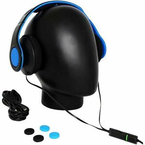 Casti Gaming Gioteck TX30 Megapack + Accesorii, PS4 (Negru/Albastru) imagine