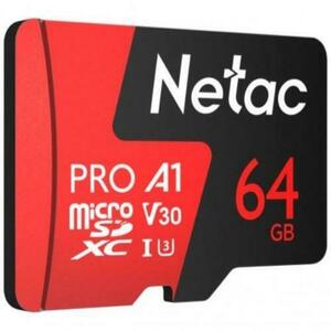 Card de memorie Netac P500 Extreme Pro, MicroSDXC, 64GB, V30/A1/C10 up to 100MB/s imagine