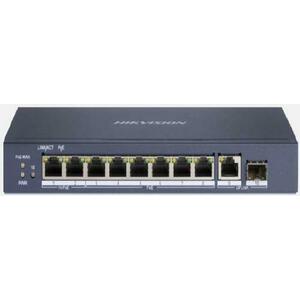 Switch Hikvision DS-3E0510HP-E, Gigabit, 8 porturi, PoE imagine