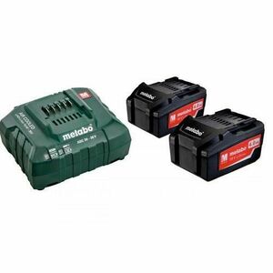 Set de 2 baterii 18V Li-Power 4.0Ah cu incarcator ASC 30-36V Metabo imagine