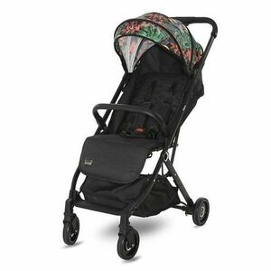 Carucior pentru nou-nascut Lorelli, Myla, tip troller, pliabil, acoperitoare picioare, spatar si copertina reglabile, cos accesorii, bara de protectie detasabila, centura de siguranta cu prindere in 5 puncte, Tropical Flowers imagine