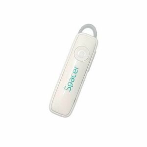 Casca Spacer wireless, pentru smartphone, microfon pe casca, SPBH-HF-01-WH, Alb imagine