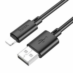 Cablu Date si Incarcare USB-A - Lightning HOCO X88, 18W, 1m, Negru imagine