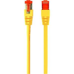 Cablu S/FTP GEMBIRD Cat6a, LSZH, cupru, 1 m, galben, AWG27, dublu ecranat PP6A-LSZHCU-Y-1M imagine