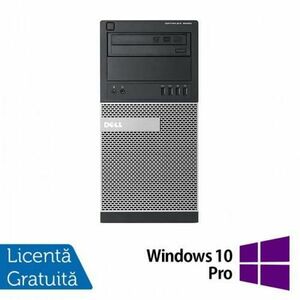 Calculator Sistem PC Refurbished DELL OptiPlex 9020 Tower, Intel Core i7-4765T 2.00-3.00GHz, 8GB DDR3, 256GB SSD, DVD-RW + Windows 10 Pro imagine