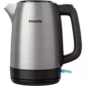 Fierbator Philips HD9350/90, 1850W, 1.7 l, fara fir, baza Pirouette 360, lampa de control, sistem de siguranta impotriva incalzirii in gol, Argintiu imagine