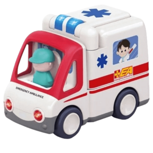 Jucarie Hola Toys Masina de ambulanta cu accesorii doctor, sunete si melodii imagine