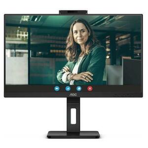 Monitor IPS LED AOC 27inch Q27P3CW, QHD (2560 x 1440), HDMI, DisplayPort, Boxe, Pivot (Negru) imagine